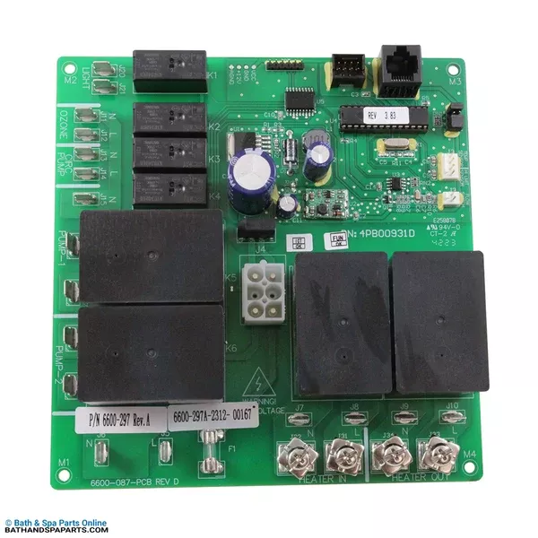 Jacuzzi J300 2-Pump 230V 50/60Hz PCB (6600-297)