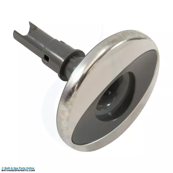 Jacuzzi Mini PowerPro FX-1 PC Jet Internal, 3-1/4" Face, Stainless/Dark Gray (6541-170)