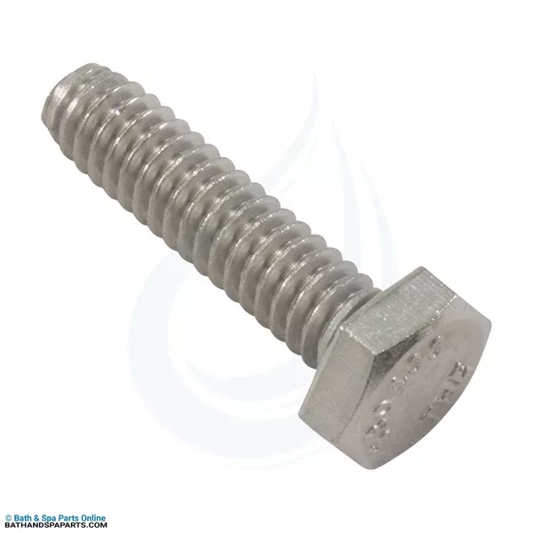 Jacuzzi Sundance 1/4-20 x 1″ Stainless Waterfall Hex Bolt (6570-120)
