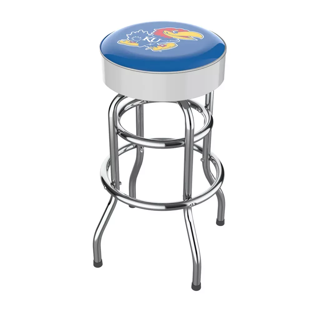 Kansas Jayhawks 30″ Chrome Bar Stool
