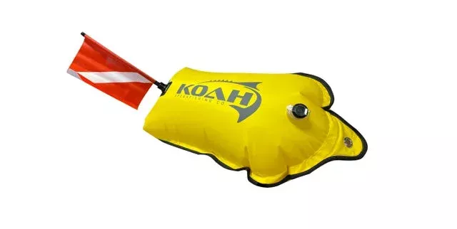 Koah Drybag Float w/ Flag 14x25in + Bonus Cell Case