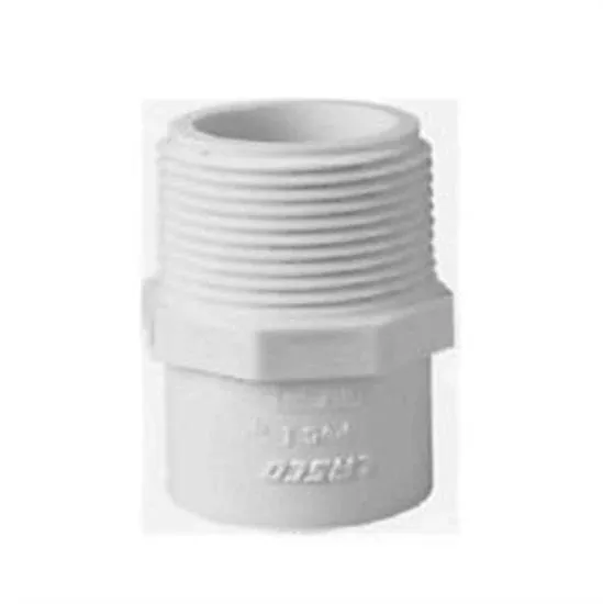 Lasco 2" MPT x SKT Male Adapter Gray - Schedule 80
