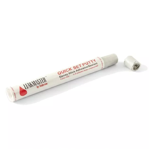 Leakmaster Quick Set Putty Single Stick for Underwater Leak Repair - Dries White | PQ501