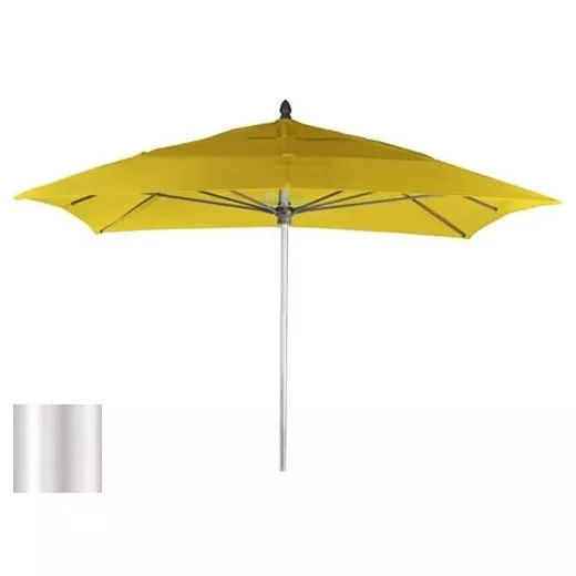 Ledge Lounger Choice Umbrella | 7.5′ Square 1.5″ Aluminum Pole | Standard Fabric Aruba | LL-U-C-7SQPP-W-STD-4612