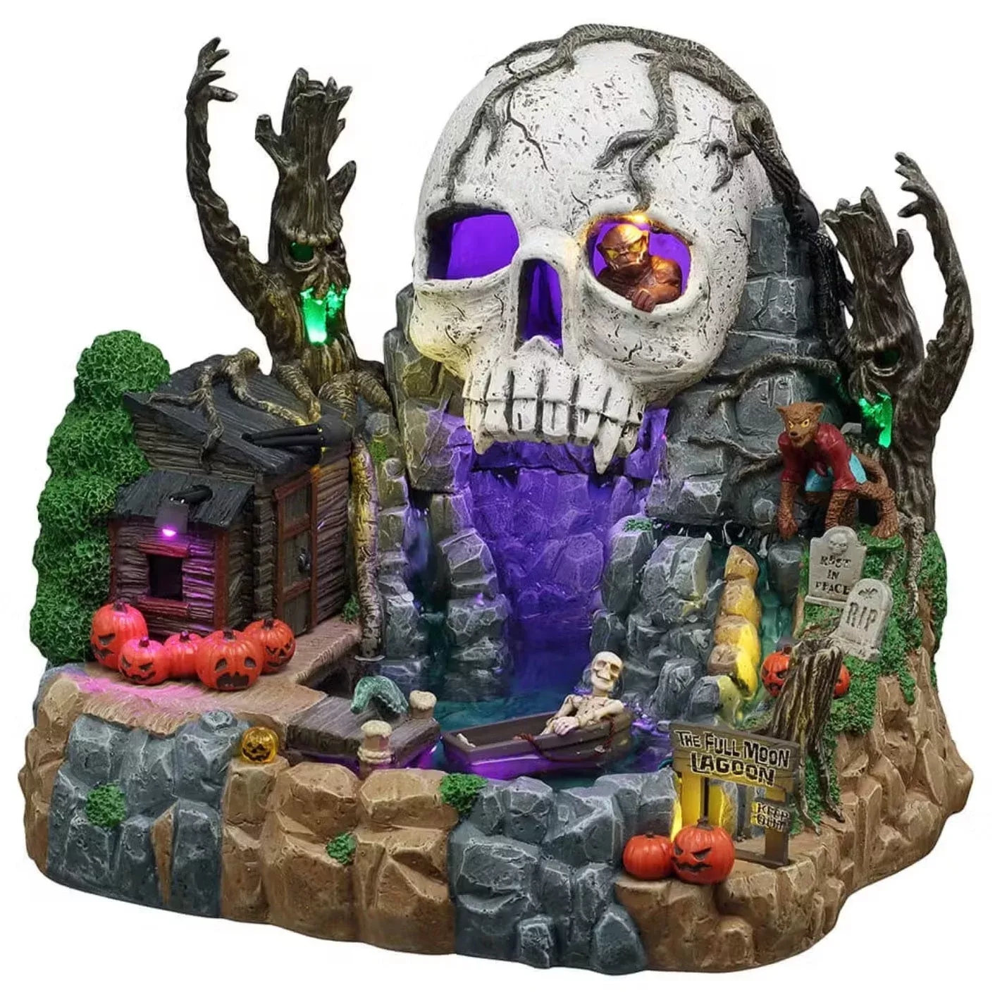 Lemax Spooky Town The Full Moon Lagoon #54431