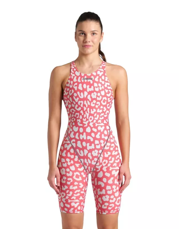 Limited Edition Powerskin ST NEXT Open Back – Leopard Skin Geranium