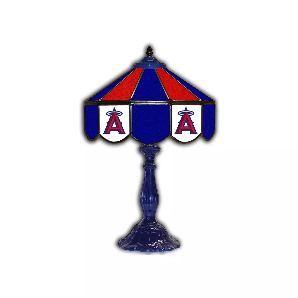 Los Angeles Angels 21″ Glass Table Lamp
