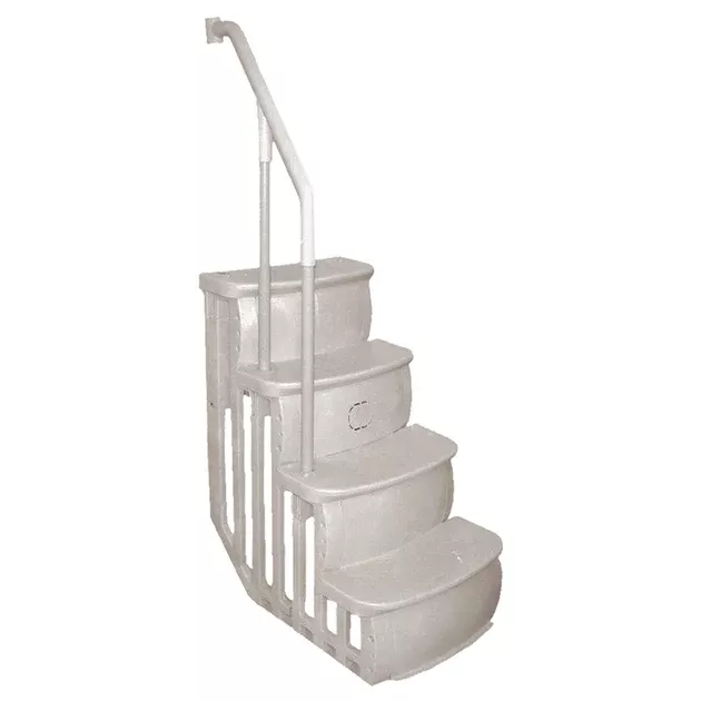Main Access Smart Step w/ Single Handrail, Taupe | 200600T