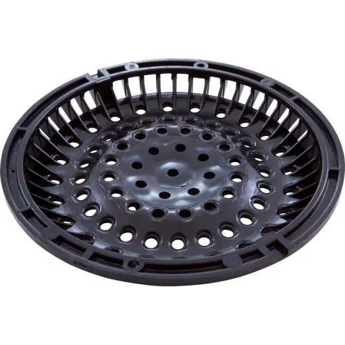 Main Drain Grate Waterway Anti Vortex 8" Round Black 642-2151 V