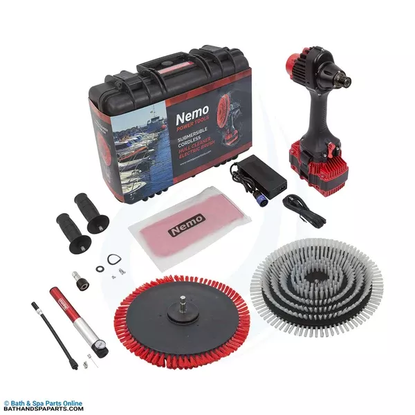 Nemo Power Tools Hull Cleaner Boat System [50M] [18V] [10Ah Li-Ion] [w/Brush Set] (HC-18-10Li-50)