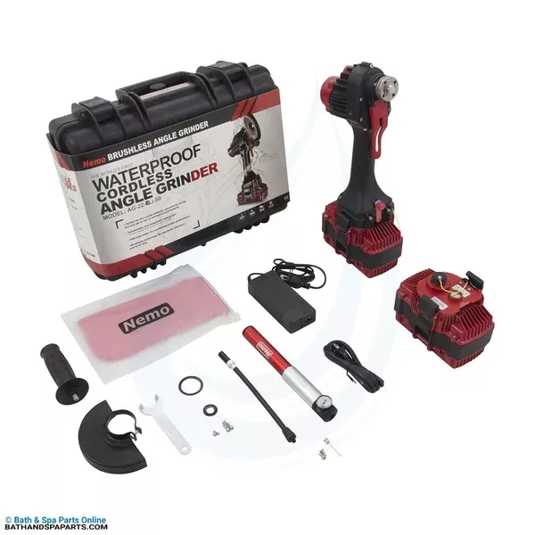 Nemo Power Tools Underwater Angle Grinder V2 [164ft] [Dual 6Ah] (AG22V6Li50V2)