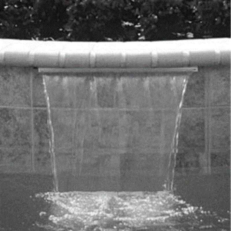 Nexxus Oasis Sheer Waterfall 72" Wide with 6" Extended Lip