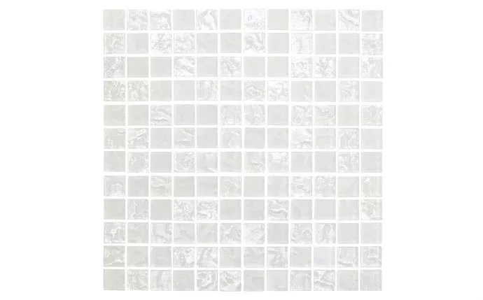 NPT 1″ x 1″ Iridescent Glass Tile Snowdrift KAI-SNOWDRIFT