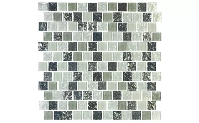 NPT 1" x 1" Soleil Tile Silver SOL-ISIS1X1