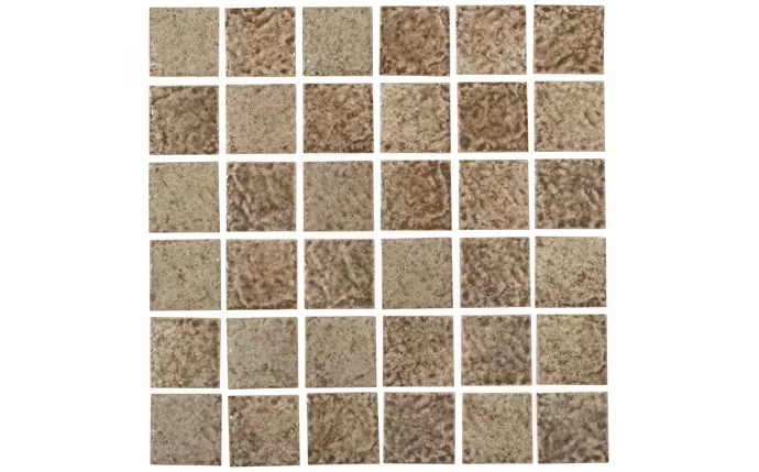 NPT 2" x 2" Inaka Tile Brown INK-BROWN2X2