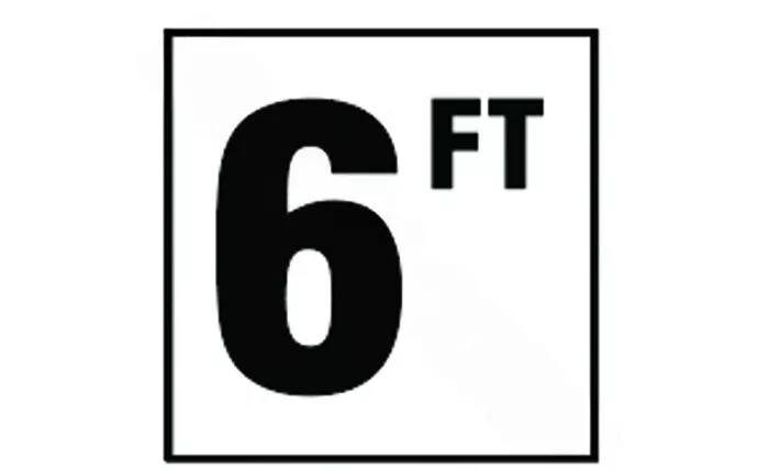 NPT DM51-2060 5″ Smooth 6 Ft Depth Marker