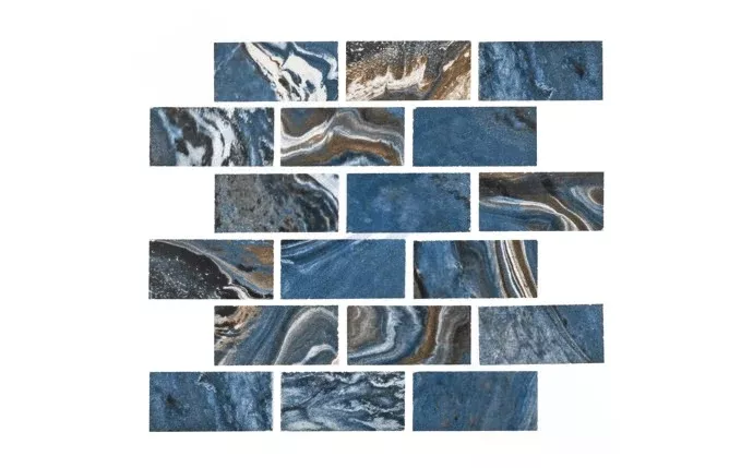 NPT GMIONYCOB MOS1X2 1" x 2" Onyx Tile Cobalt