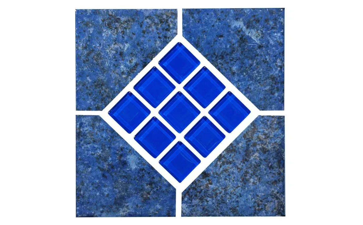 NPT OCEANS-COBALT 6" x 6" Deco Porcelain Tile Cobalt
