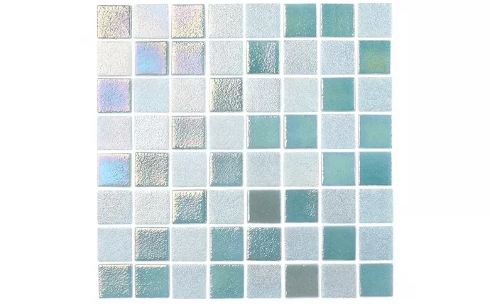 NPT OPL-MINT 1 1/2" x 1 1/2" Opal Mint Green Pool Tile