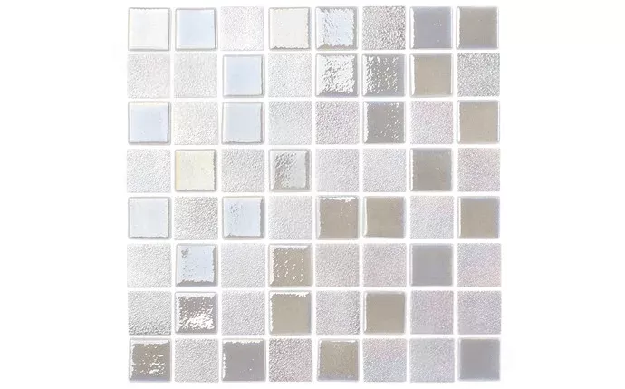 NPT OPL-PEARL 1 1/2" x 1 1/2" Opal Pearl White Pool Tile