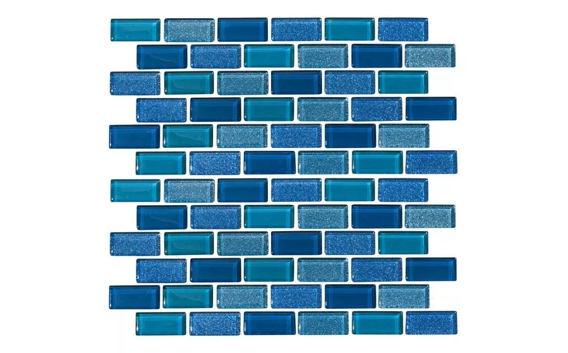 NPT ORN-PEACOCK 1" x 2" Orion Peacock Pool Tile