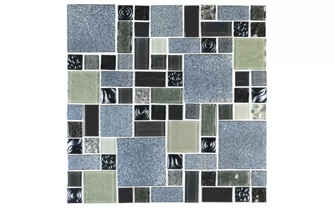 NPT Soleil Tile Silver Mosaic SOL-ISIS
