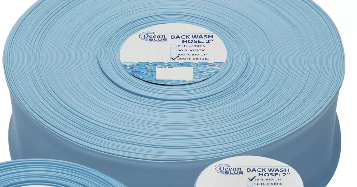 Ocean Blue Back Wash Hose, 2" X 200' | 191018