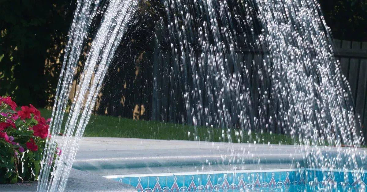 Ocean Blue Waterfall Fountain | 180005
