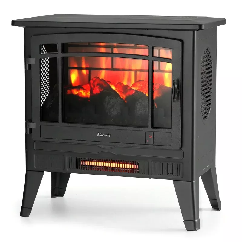 (Open Box) Suburbs TS25 Electric Fireplace Stove Heater