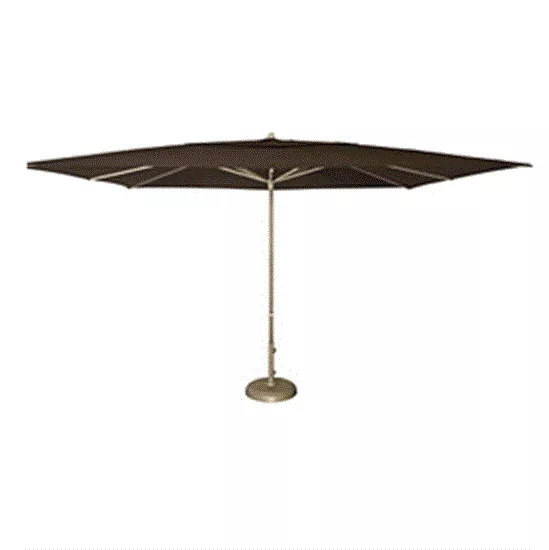 Pacific Easy Glide Umbrella & Base (10x13 Rect.) - Teak