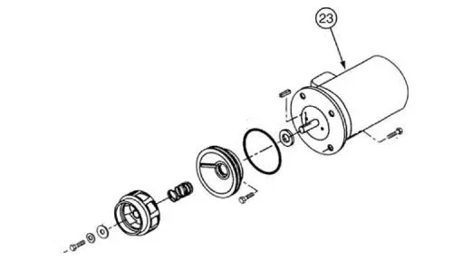 Pentair 071361S 3-Phase 15 HP Motor Replacement C-Series Commercial High Performance Pool and Spa Pump