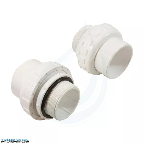 Pentair 2″ Slip x 2″ NPT Union Kit, 2-Pack (357603)