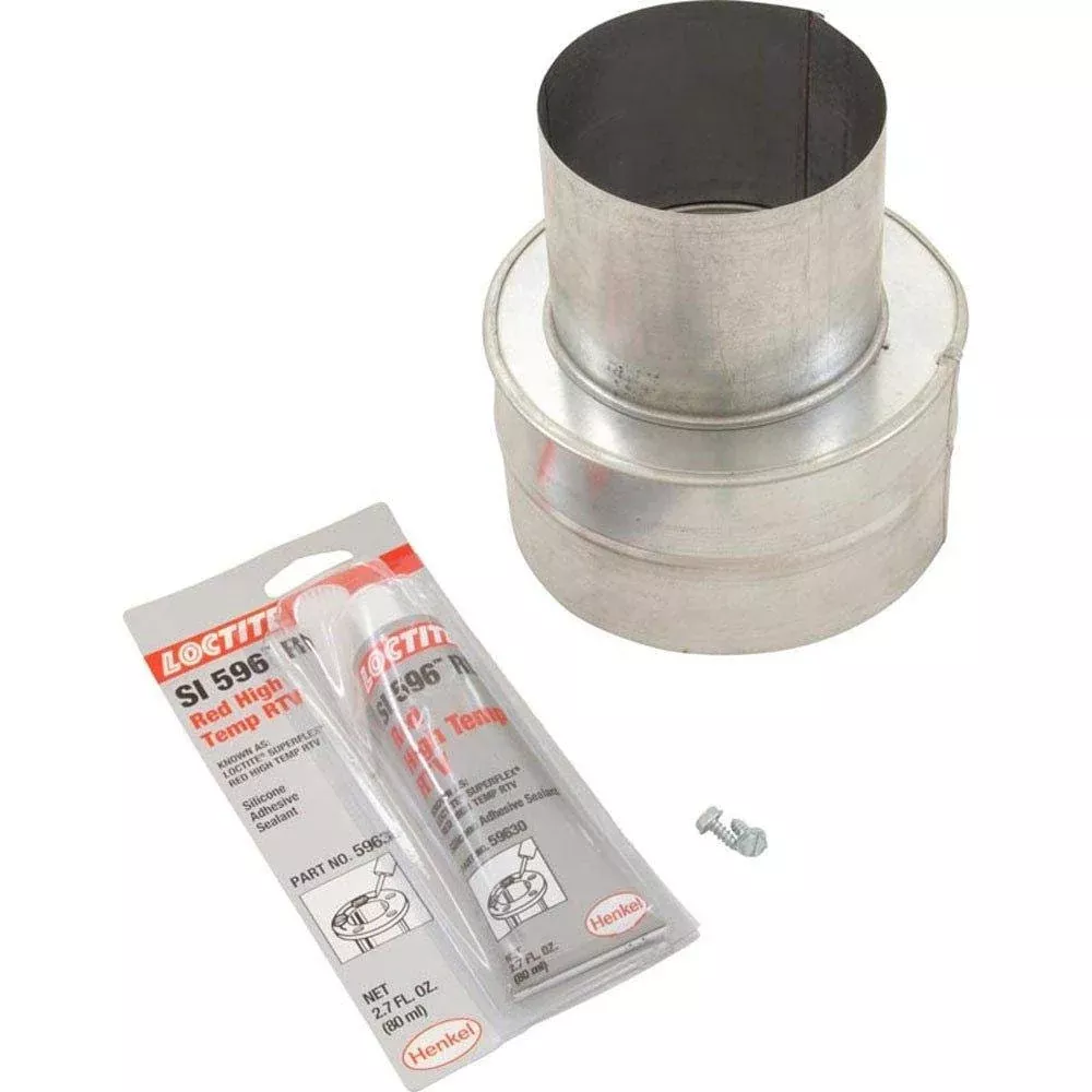 Pentair 77707-0076 Vertical Venting Negative Pressure Metal Flue Collar Replacement Pool and Spa Heater