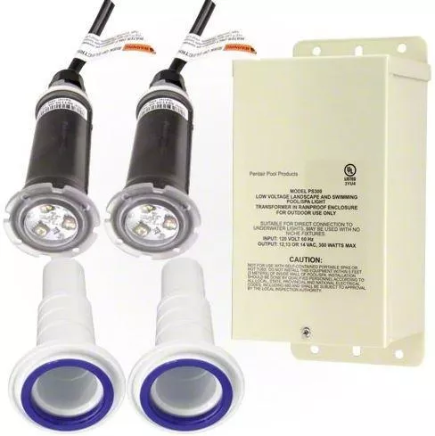 Pentair GloBrite LED Light 100 Foot Cord Gunite Combo 2 – 619994