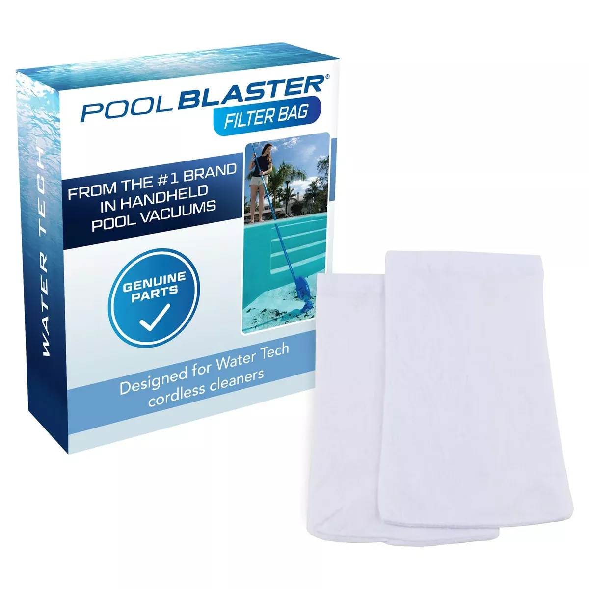 POOL BLASTER Genuine Microfilter Bags 5-Pack for Aqua Broom, Aqua Broom Ultra, Catfish, Catfish Ultra, Fusion PV-5, Hydro 100, iVac 250, iVac C2, Max, Max CG, Max HD, Millennium, Volt FX-4, Volt FX-8