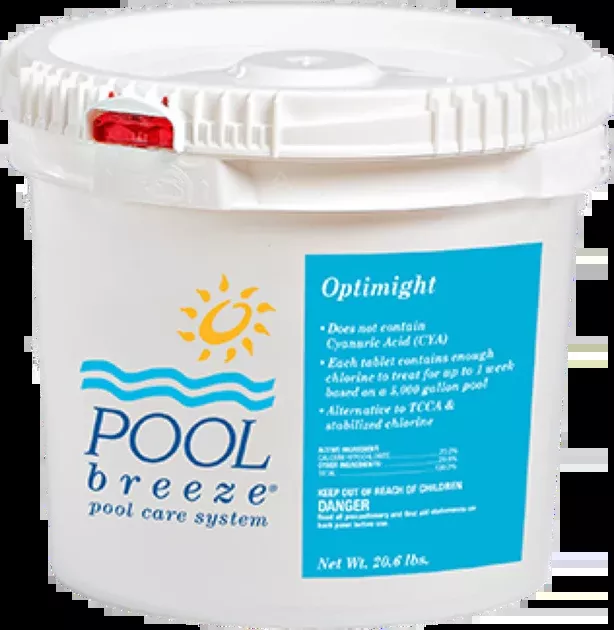 Pool Breeze Optimight Cal Hypo Slow Dissolving Chlorine Tablets 20 lb Pail | 88440