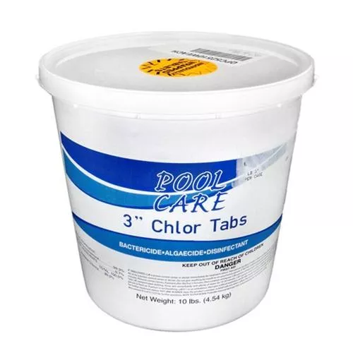 Pool Care 3″ 7-Day Chlorinating Tablets – 10 lb Pail