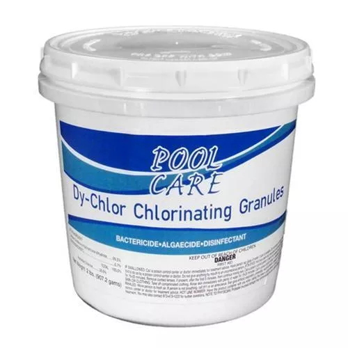 Pool Care Stabilized Chlorinating Granules – DiChlor – 2 lb Bottle