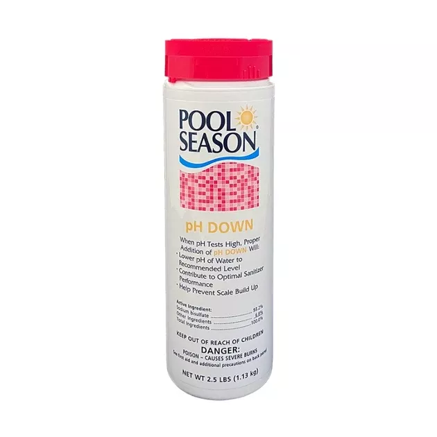 Pool Season pH Down for Balanced Pool & Spa Water, 5 lbs