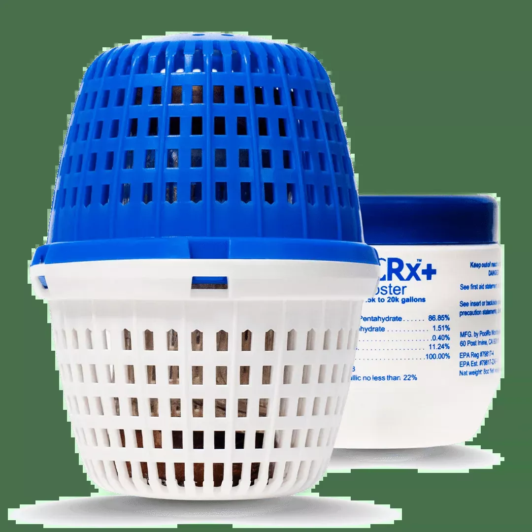 PoolRX+ Blue/White Pool Unit + Booster Kit Pack, 7.5K–40K Gallons (331001, 332001)