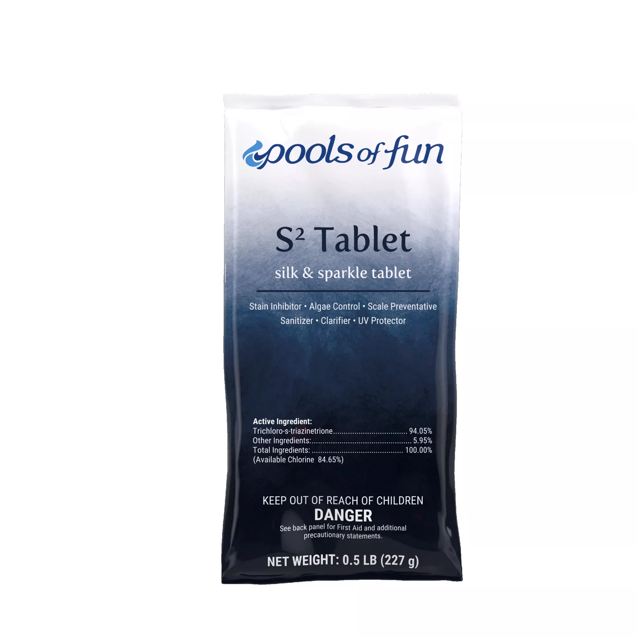 Pools of Fun – S2 Silk & Sparkle Chlorine Tab 8 oz