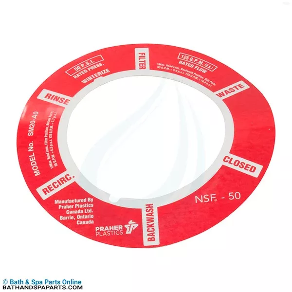 Praher ABS2″ Side Mount Valve Decal (E-5-S2)