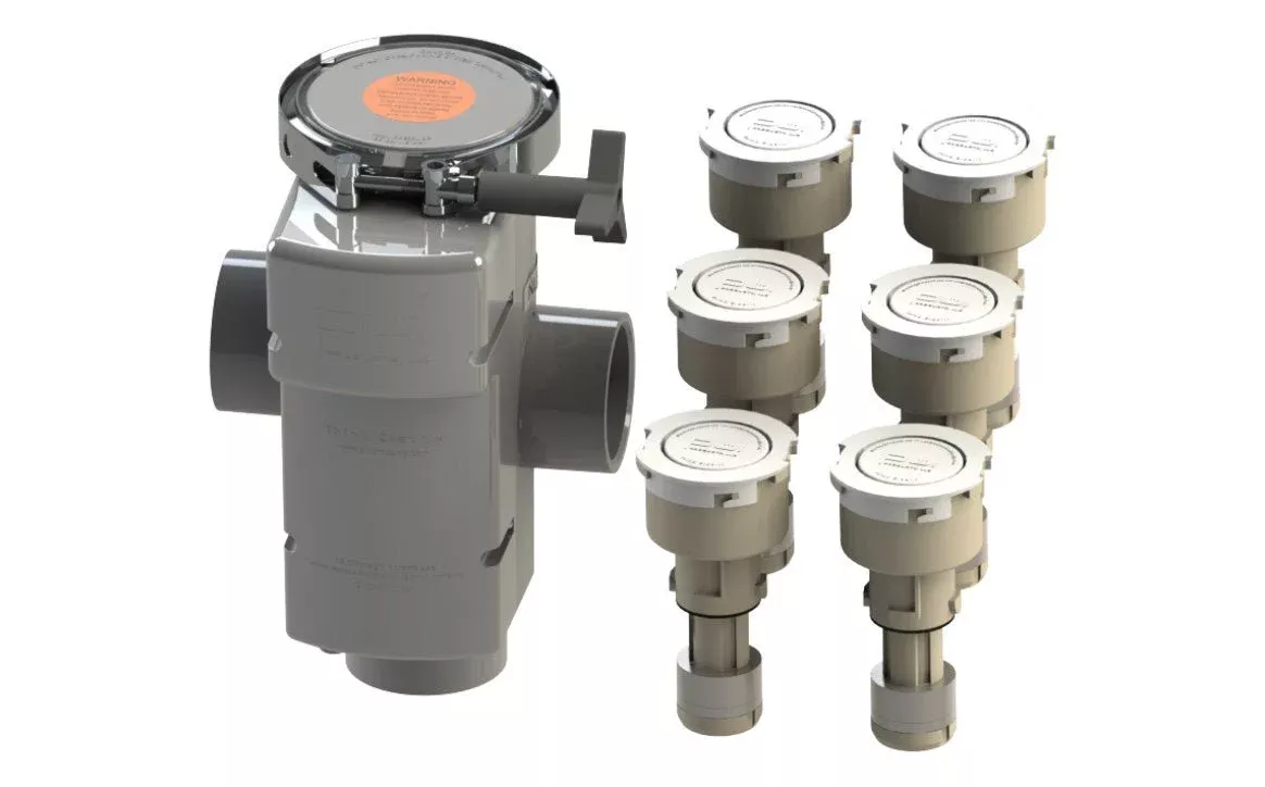 PUL Products CIR-PSY-BL Cirk System 6 Heads Black