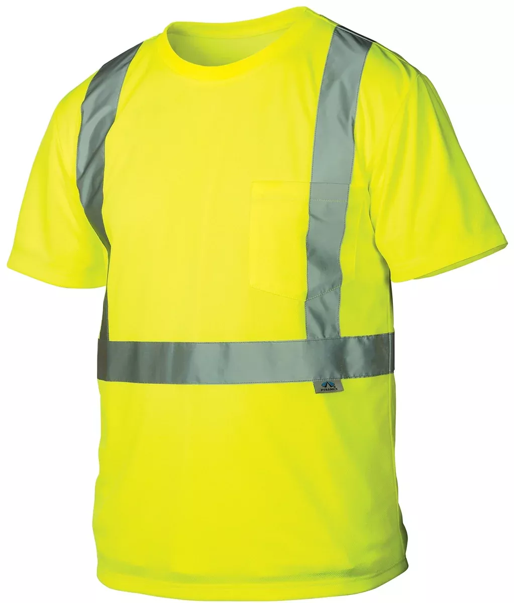 Pyramex RTS21 Series Moisture Wicking T-Shirt Hi Vis Lime Size Small