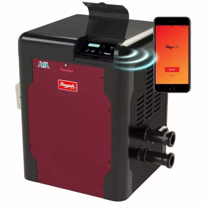 Raypak Avia Line NiTek Gas Heaters, Low NOx, WiFi Ready