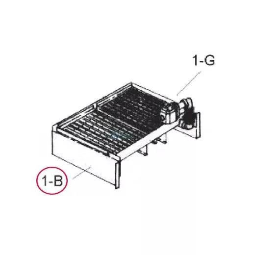 Raypak Burner Tray with Burners | 001855F