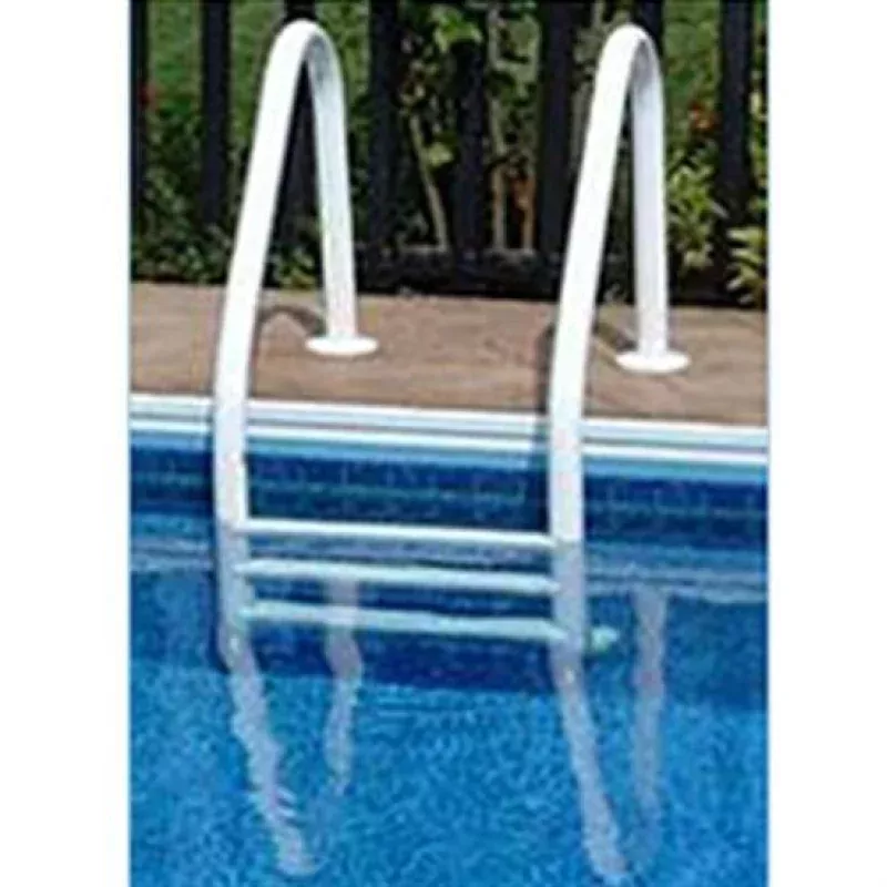 Saftron 3 Step In Ground Polymer Ladder – White