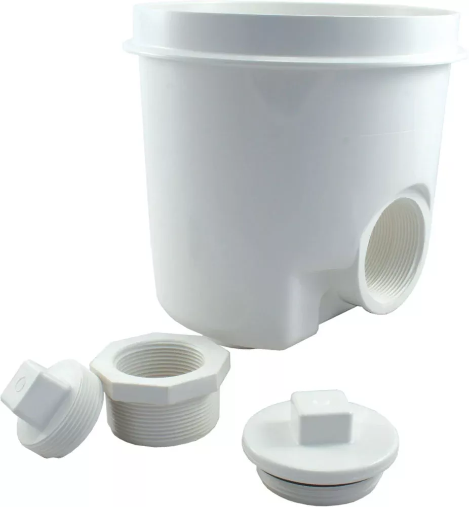 SIDE WHITE 8" MAIN DRAIN SUMP