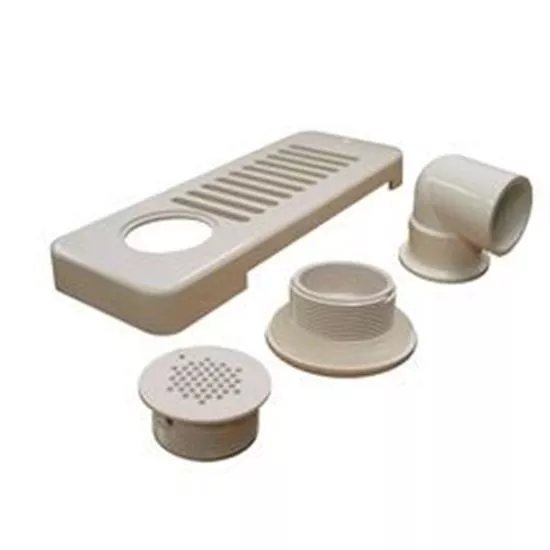 Skimmer wall 90 nut white-10-6509wht