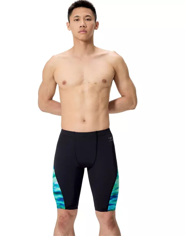 Speedo Club Training Spliced Jammer – Black/Green